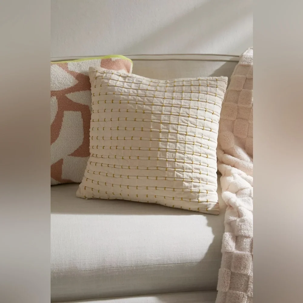 Urban Outfitters Stitchwork Throw Pillow NWT